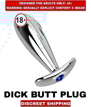 ADULT SEX TOYS  DICK BUTT SMOOTH STAINLESS STEEL PLUG For UNISEX