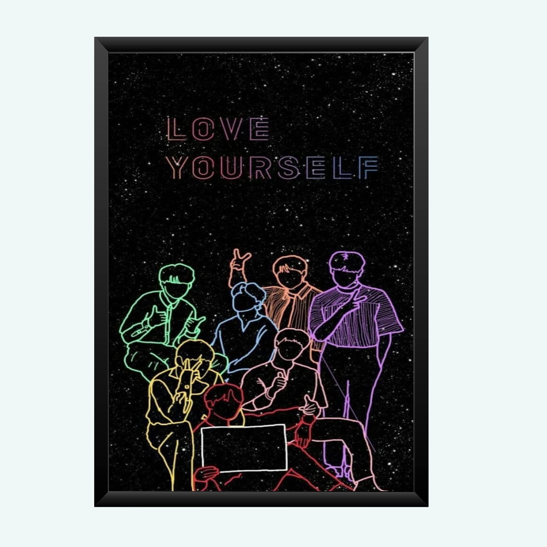 Nokkes Bts Army Bangtan Boy V suga J-Hope Jungkook Jin Jimin Rm 8X12 Inch Size Photo Frame Photo Home Office_bts2_8