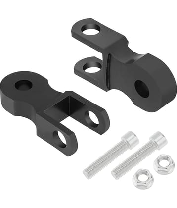 10mm Motorcycle Rear Shock Riser Absorber,1.5 inches (5cm) Height Extension Shock Absorber With Screws (Black)