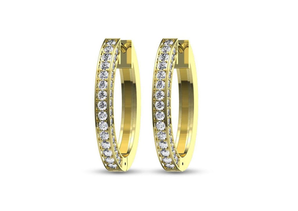 Single Band Classic Hoop Earrings