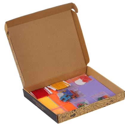 The brown box�Rakhi Making Kit,Rakhi Making Material,Rakhi for Brother,Friendship Band Making kit,Craft kit,Art and Craft Kit,Rakhi Greeting Card Making Kit,7,DIY Kit,Bracelet Making Kit.