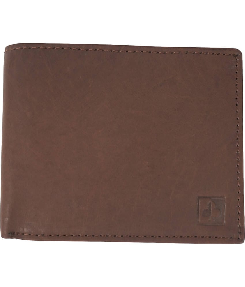 CIMONI Brown 100% Leather Men's Two Fold Wallet ( Pack of 1 )