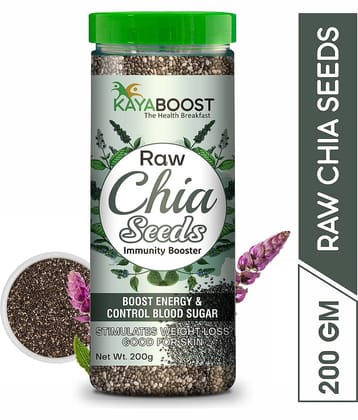 KAYABOOST Raw Chia Seeds for Weight Loss with Omega 3 (200 g)