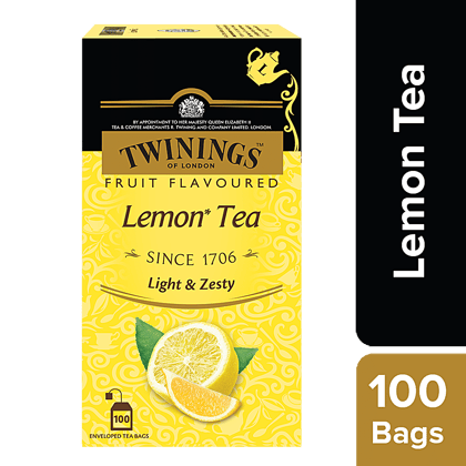 Twinings Flavoured Tea - Lemon, 200 g (100 Bags x 2 g each) Twinings Flavoured Tea - Lemon, 200 g (100 Bags x 2 g each)