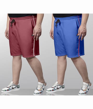 Ardeur Multi Cotton Blend Men's Shorts ( Pack of 2 )