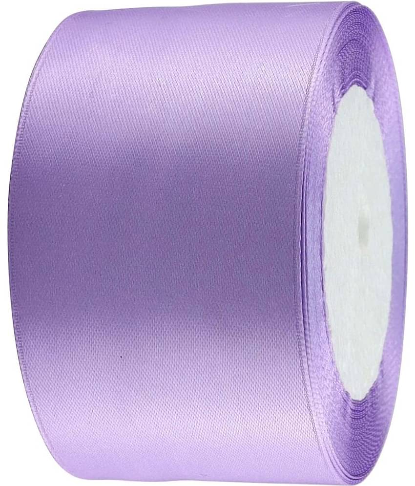PRANSUNITA Polyster Double Face Satin Broad Ribbon for Wedding, Party Decoration ( Pack of 1 )
