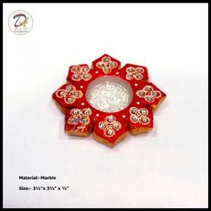 Marble Meenakari Deepak Diya