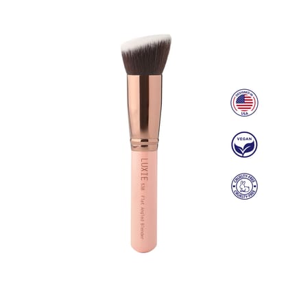 Luxie 538 Flat Angled Blender Brush - Rose Gold