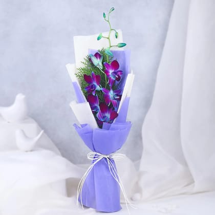 Enchanted Blue Orchid Bouquet