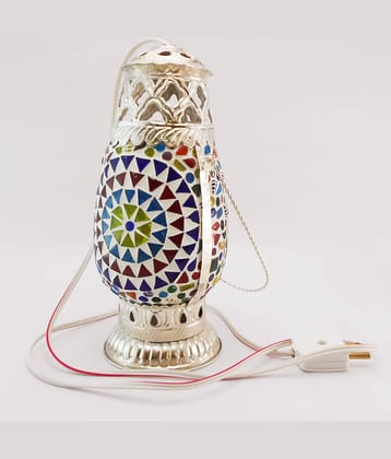 Susajjit Mosaic Table Night Lamp Glass Table Lamp - Pack of 1