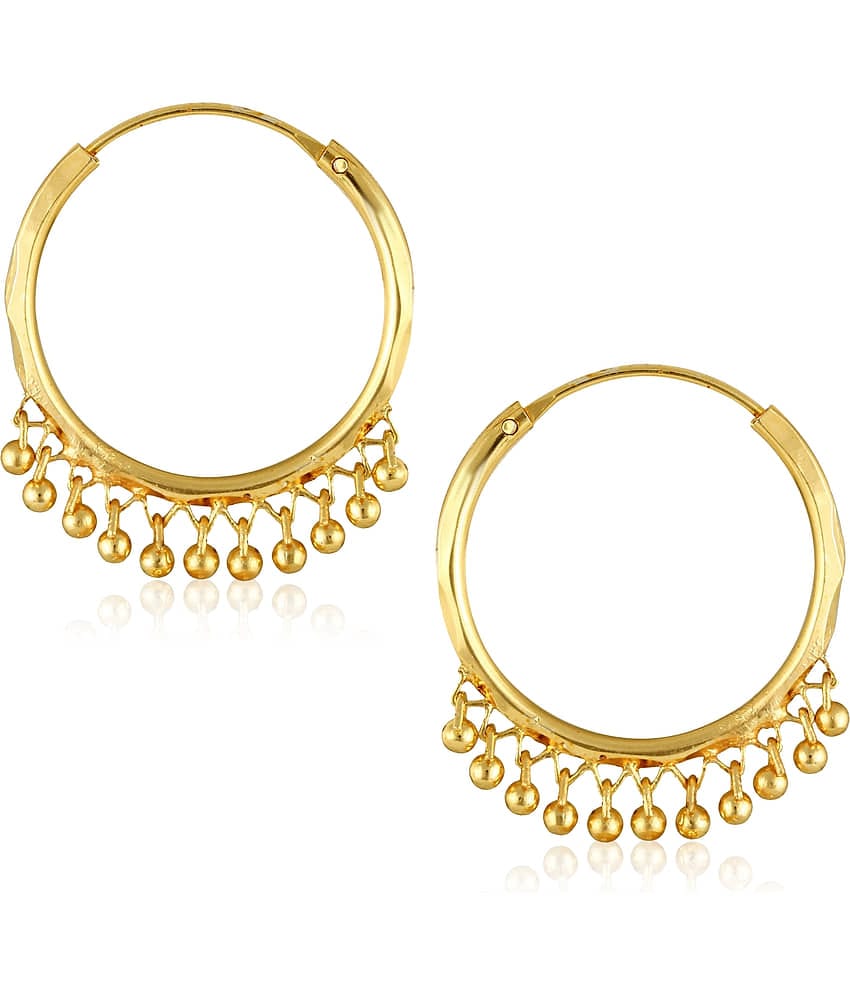 Vighnaharta Gold Chandbalis Earrings ( Pack of 1 )