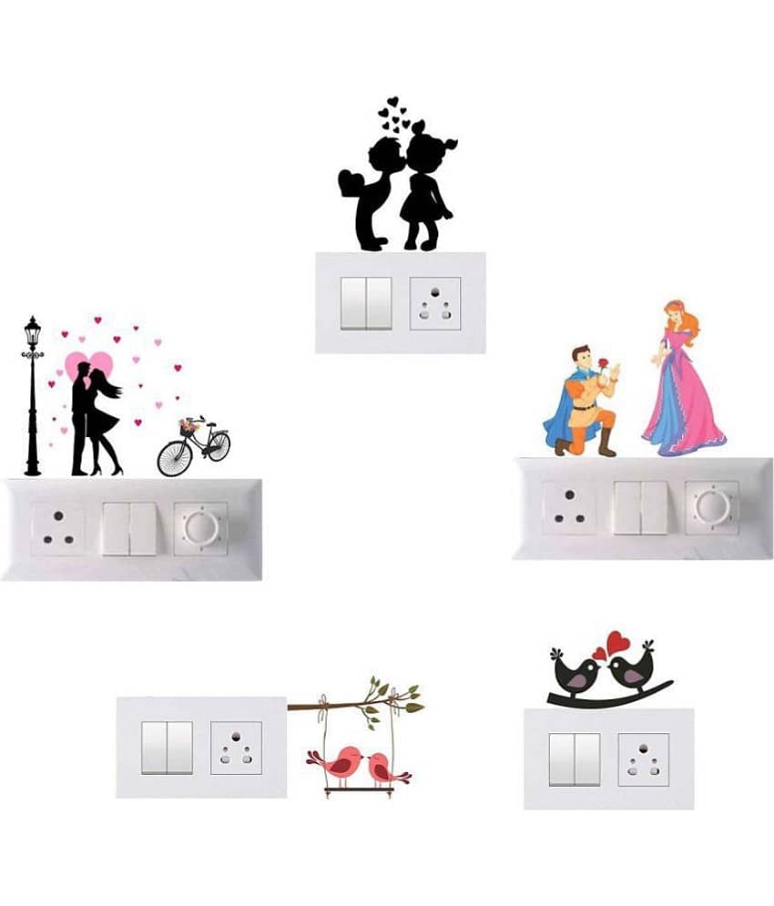 Asmi Collection Switches Sticker Romance & Love Sticker ( 12 x 20 cms )