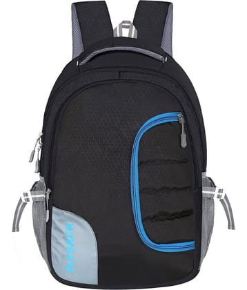 FLYSACK Black PU Backpack ( 35 Ltrs )