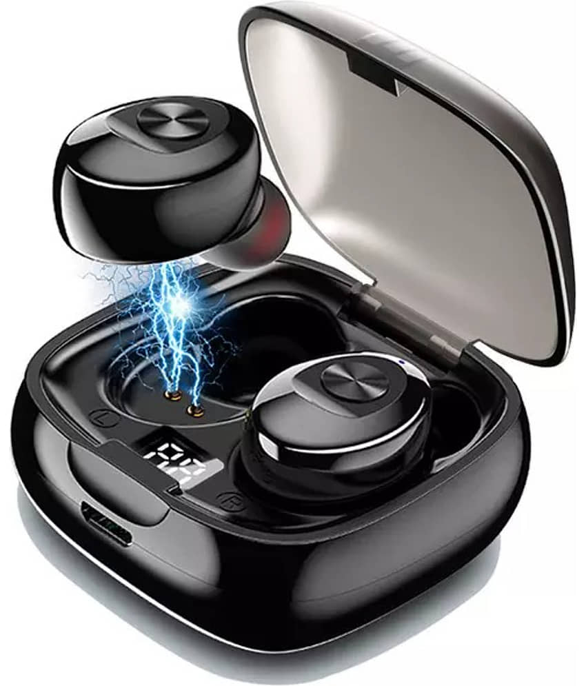 VEhop XG-8 with ENC On Ear True Wireless (TWS) 30 Hours Playback IPX4(Splash & Sweat Proof) Powerfull bass,Fast charging -Bluetooth V 5.0 Black