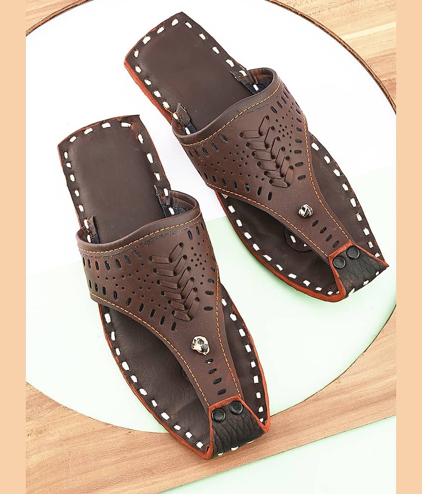 Anjaneya Creations Brown Men's Kolhapuris