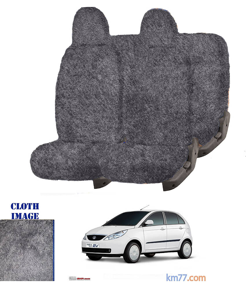 Tata Indica Vista Grey 5 Seater Car Seat Cover