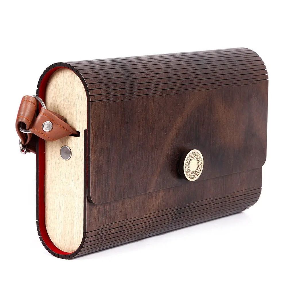 New Eco friendly Wooden Clutch Handbag