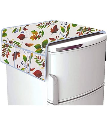 Polyester Fridge Top Cover 55x97 Cm (Pack of 1) - Green