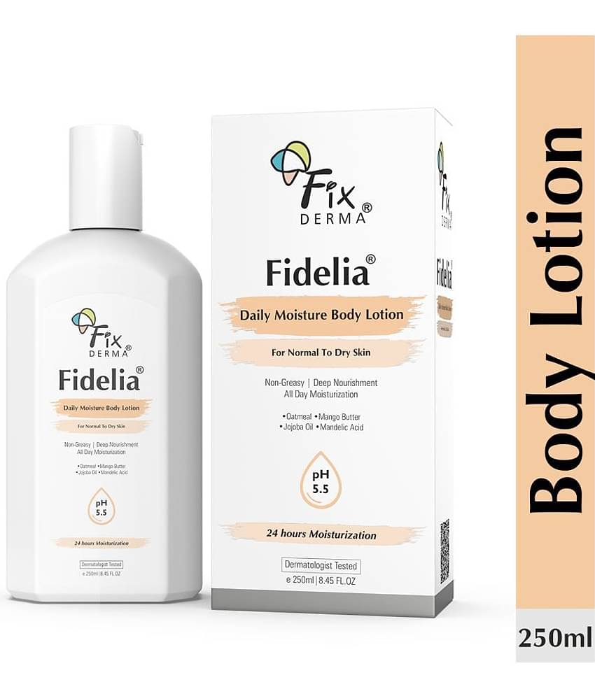 Fixderma Fidelia Daily Moisture Body Lotion For Dry Skin, Moisturizer for Face & Body, 250ml