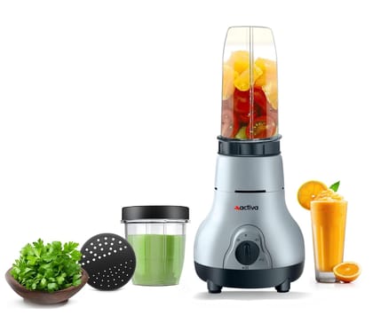 ACTIVA Easy Mix Nutri Mixer Grinder 2 Jars 500W 20000 RPM Motor Speed for Smoothies, Chutney & Shakes, Shock Proof ABS Body, Nano Grinding Technology, 2 Years Warranty ACTIVA Easy Mix Nutri Mixer Grinder 2 Jars 500W 20000 RPM Motor Speed for Smoothies, C ACTIVA Easy Mix Nutri Mixer Grinder 2 Jars 500W 20000 RPM Motor Speed for Smoothies, Chutney & Shakes, Shock Proof ABS Body, Nano Grinding Technology, 2 Years Warranty ACTIVA Easy Mix Nutri Mixer Grinder 2 Jars 500W 20000 RPM Motor Speed for Smoothies, C