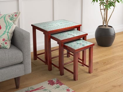 India Circus Mirroring Deer Garden Nesting Table - By Krsnaa Mehta India Circus Mirroring Deer Garden Nesting Table - By Krsnaa Mehta