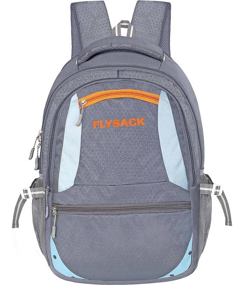 FLYSACK Silver PU Backpack ( 35 Ltrs )