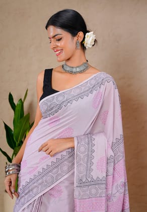 Jaipur Hand Block Print Saree