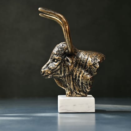 Bull Head Sculpture