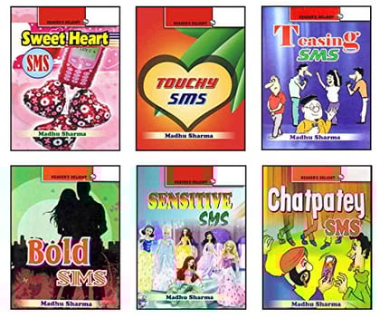 SMS Books - Sweet Heart SMS, Teasing SMS, Bold SMS, Sensitive SMS, Touchy SMS, Chatpatey SMS (Set of 6 Pocket Books) [Paperback] [Jan 01, 2012] Madhu Sharma