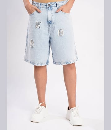 Bene Kleed Blue Cotton Men's Denim Shorts ( Pack of 1 )