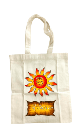 Hand Painted Sun Tote Bag