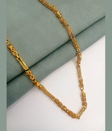 H M PRODUCT Gold Plated Chain ( Set of 1 )
