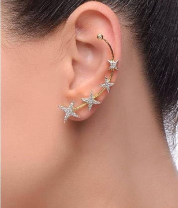 Renaissance Traders Gold EarCuff Earrings ( Pack of 1 )