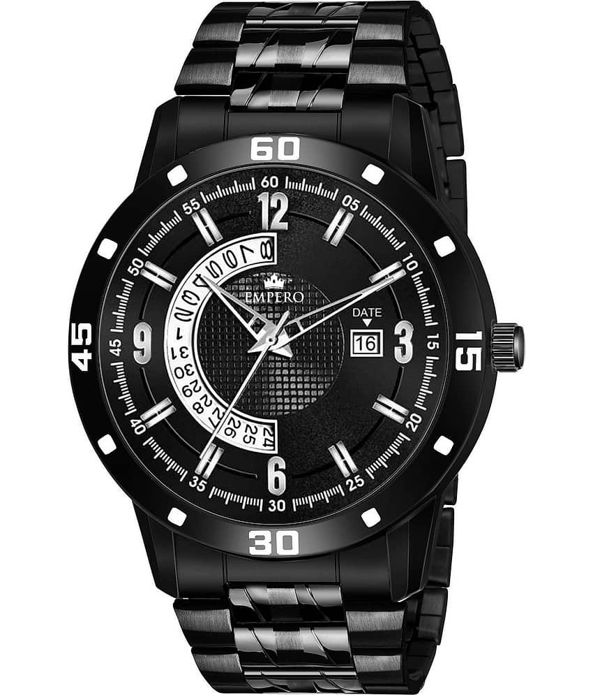 EMPERO - Black Stainless Steel Analog Men's Watch
