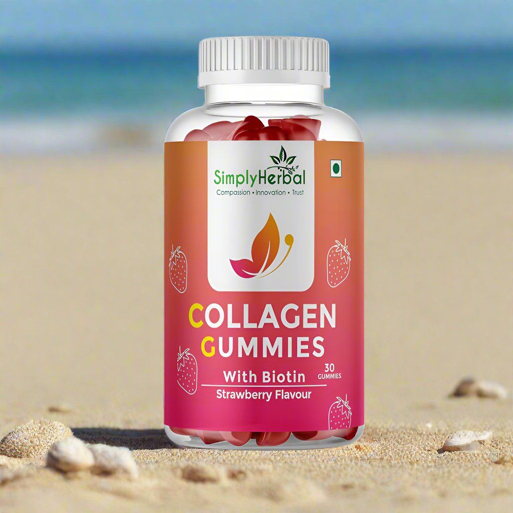 Simply Herbal Skin Collagen & Biotin Gummies – 30 Pack