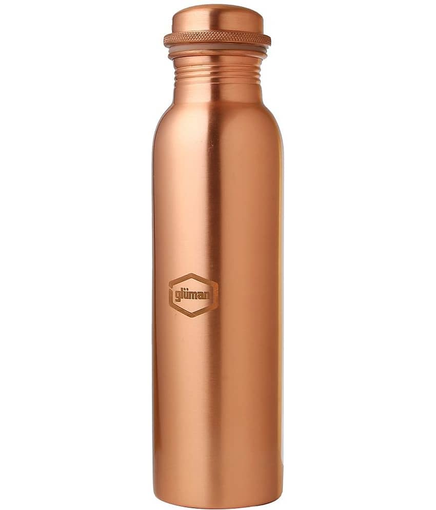 Gluman Natura Pure Copper Brown Water Bottle 950 mL ( Set of 1 )