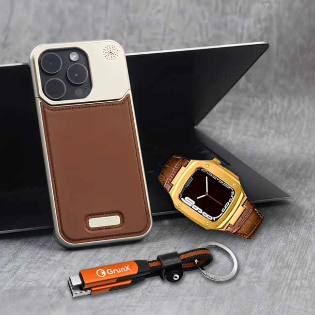 Hi-Rank Officers - Executive Tech Gift Bundle for High-Ranking Officers-iPhone 13 / Orange