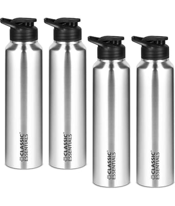 Classic Essentials Inox Spring + Sipper Water Bottle Silver Water Bottle 900 mL ( Set of 2 )
