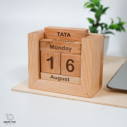 Handcrafted Wooden Calendar