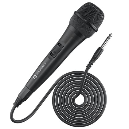 Portronics Provox 6.35mm Dynamic Microphone - Black