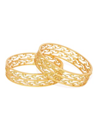 Traditional gold plated brass Bangle