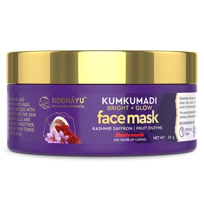 Baidyanath Siddhayu Kumkumadi Bright plus Glow Face Mask 50 Gms