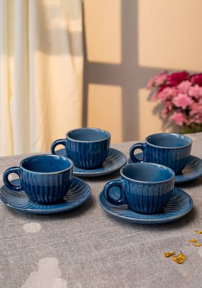 Blue Robin Tea Cups-Set of 2 / Set of 4 / 1899