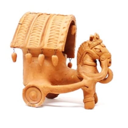 Miti Kala Handmade Horse Carts (4 Inches)