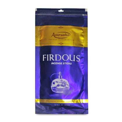 Amrutha Firdous Incense Sticks Zipper, 125g, Pouch