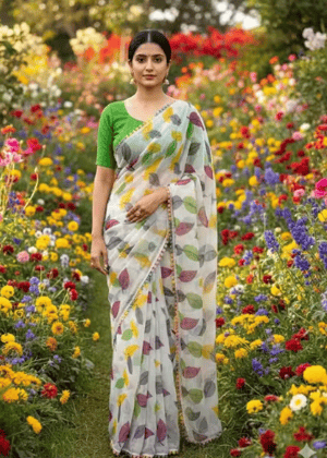 Trendy Chiffon Printed Saree for Women | Lightweight & Breathable Daily Wear Saree | Elegant Casual & Office Wear Sari | Chiffon Saree Printed Saree Chiffon Printed Saree Lightweight Saree Breathable Saree Women's Saree Sari for Women