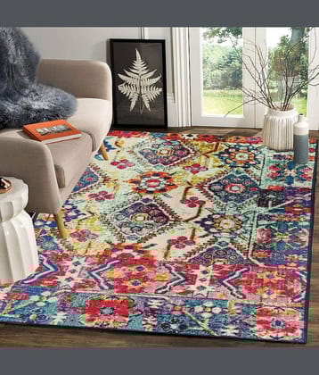 Status Assorted Polyester Carpet Abstract 3x5 Ft