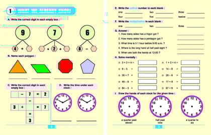Mental Mathematics (Set -2,Book 1,2,3) (Engli [Paperback] Dreamland Publications