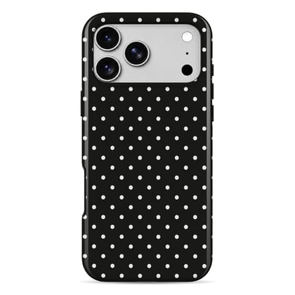 WrapCart Blush Chocolate Polka Armour Mobile Cover | Double Layer Shockproof Glossy