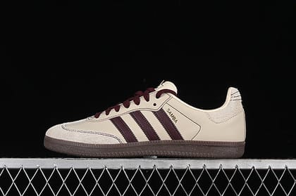 adidasWMNS Samba - Wonder White/Maroon-Euro 36